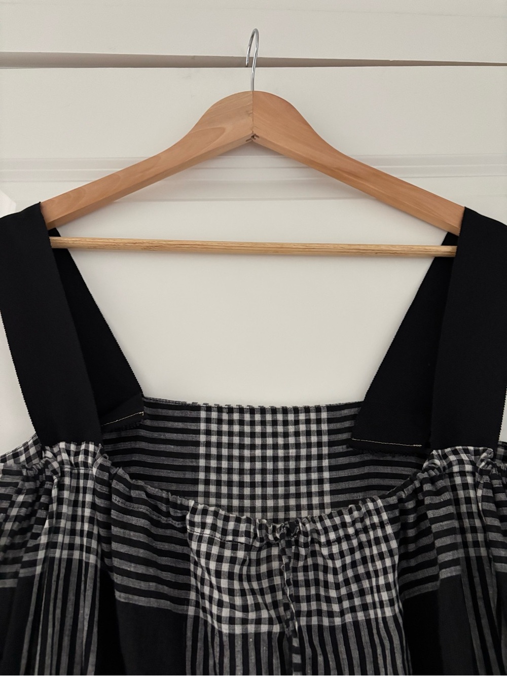 Two New York Sheer Plaid Slip Midi Dress Minimalist Handwoven Cotton One Size - Picture 3 of 10